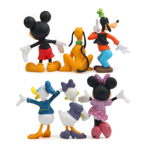 6pcs Disney Mickey Mouse Σχήμα κέικ Topper παιχνίδι δώρο 2