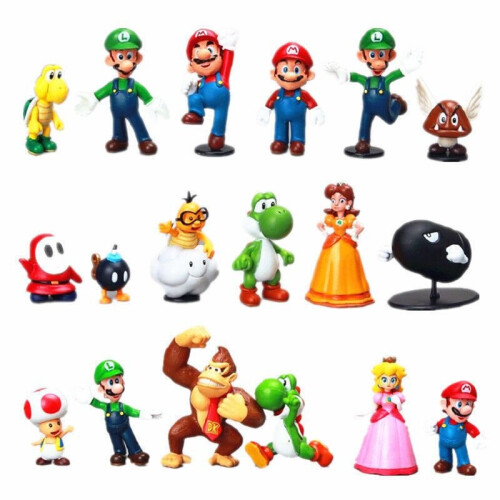 Super Mario Bros 18pcs Action Figure Doll Playset 2