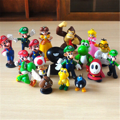 Super Mario Bros 18pcs Action Figure Doll Playset 1