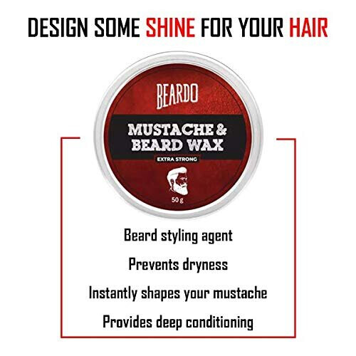 BEARDO Beard & Mustache Wax 50g 2