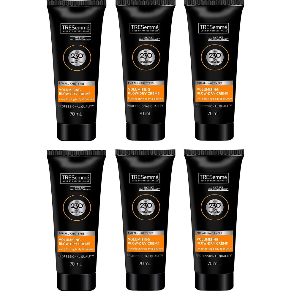 TRESemme Volumising Blow Dry Cream All Hair Types Professional Quality 6x 70mls