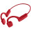 (Red) Bone Conduction Headset Earphone Bluetooth 5.0 Wireless Sports 1