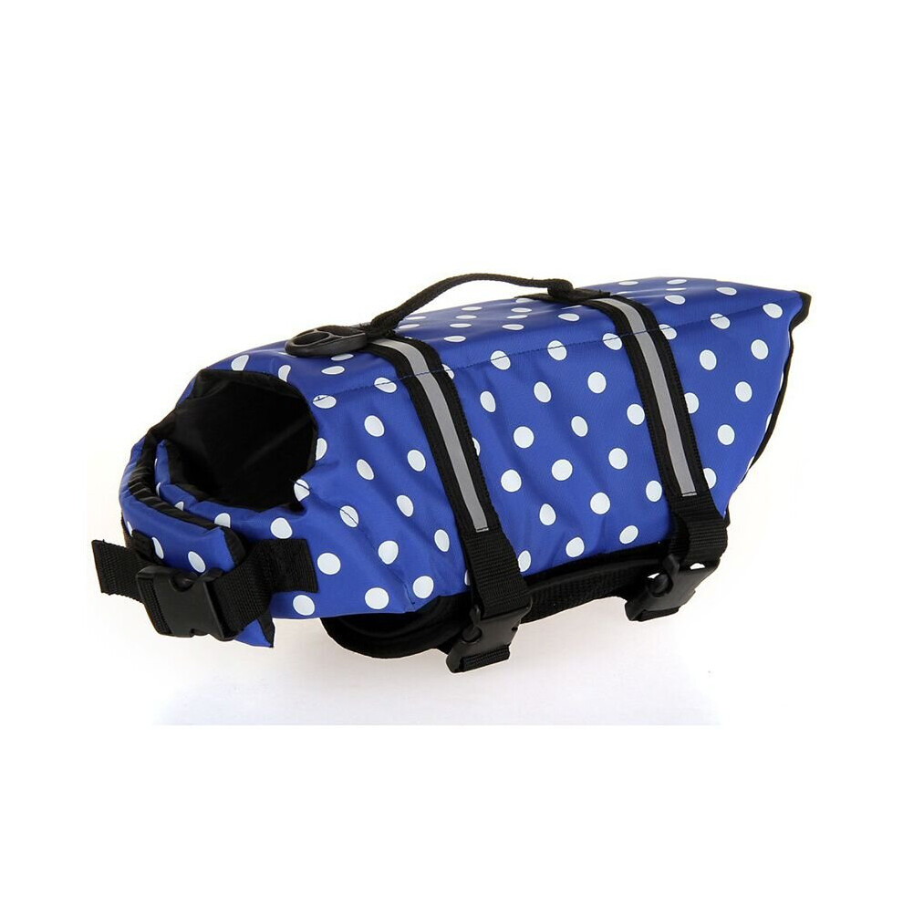 (Blue Point, 2XL(40-50 kg)) Pet Vest Dog Life Jacket Top Swimming Clothes