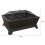 Dellonda 35" Rectangular Outdoor Fire Pit, Antique Bronze Effect - DG44 7