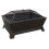 Dellonda 35" Rectangular Outdoor Fire Pit, Antique Bronze Effect - DG44 6