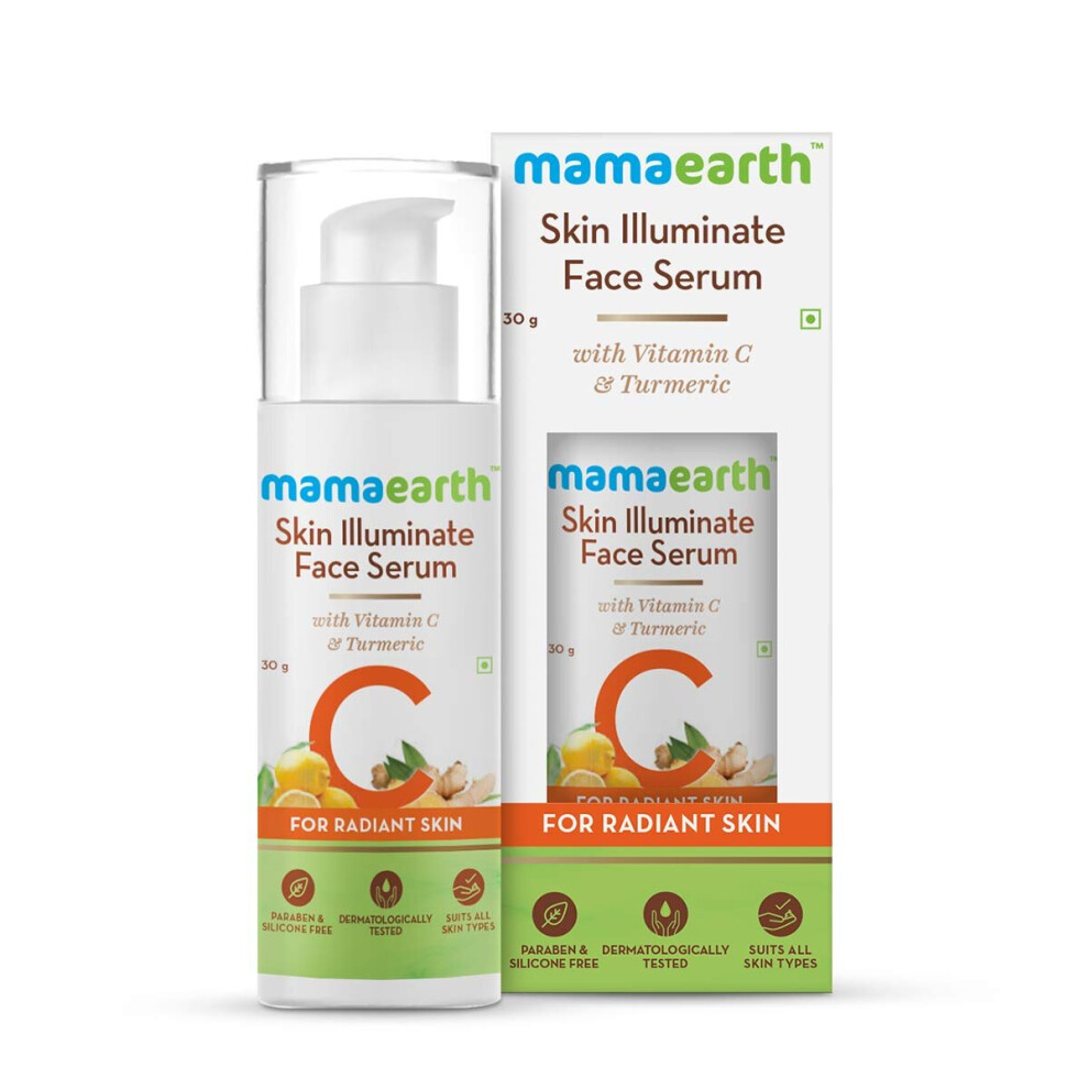 Mamaearth Dark Skin Illuminate Vitamin C Serum With Vitamin C &Turmeric 30G
