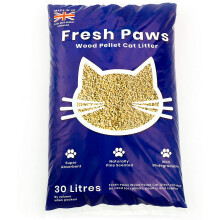 Fresh Paws Premium Wood Pellet Cat Litter, 30 L