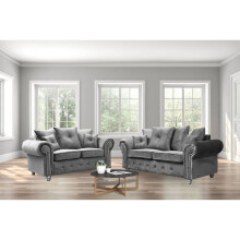 (3+2 Seater, Grey) Modern Design Ashwin Corner and 3+2 Seater Sofa