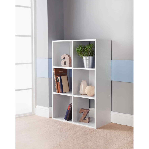 6 Cube Unit-White Bookcases, Shelving & Storage G-0335 on OnBuy