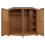 Mercers Furniture Corona Solid Pine 4-Door Arch Top Bedroom Wardrobe 2