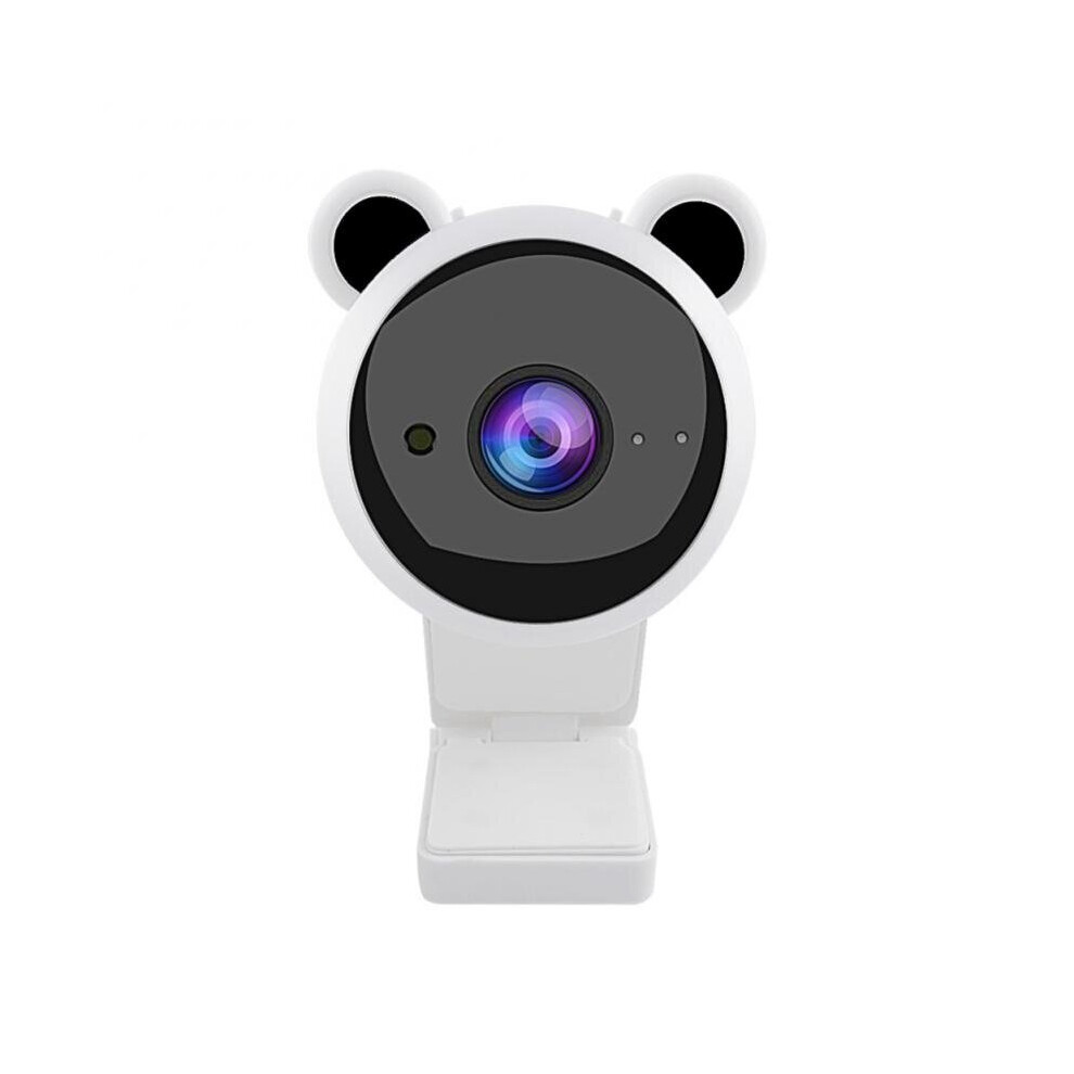Hgo White New Usb Desktop 1080P Hd Webcams Computer Web Camera Built In Microphone Computer Webcams(White)