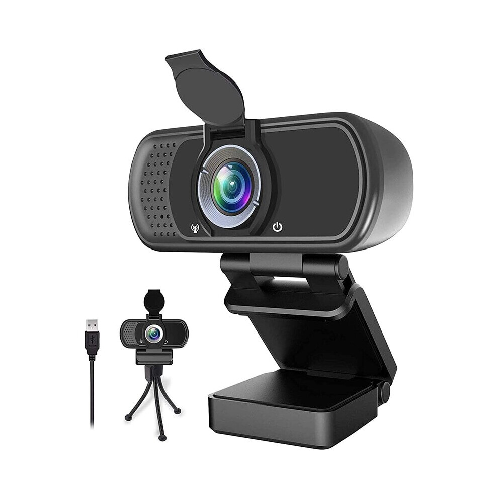 Webcam 1080P Full Hd Fixed Focus Pc Camera Web Camera With Microphone Cover Tripod Camera 8026049607712