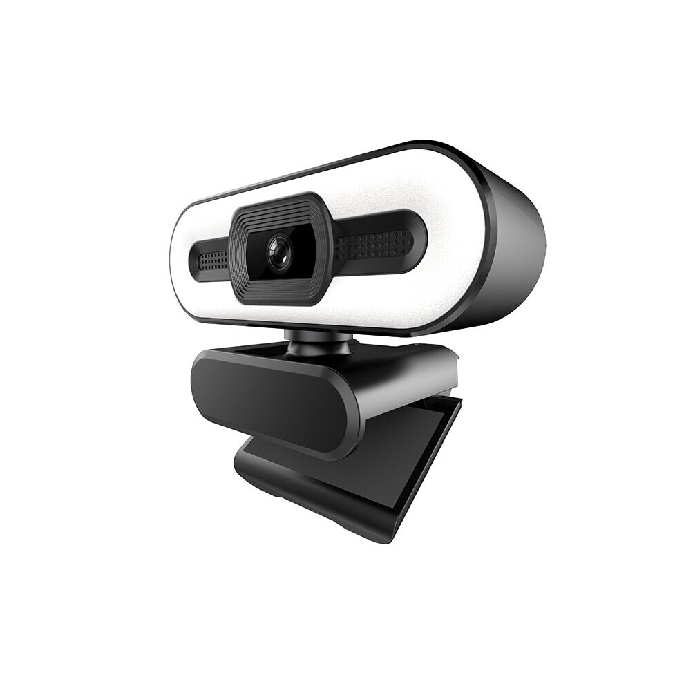 Webcam With Microphone Pc Laptop Desktop Usb Webcams With Led Auto Focus Camera(2K) Light 8046911071663