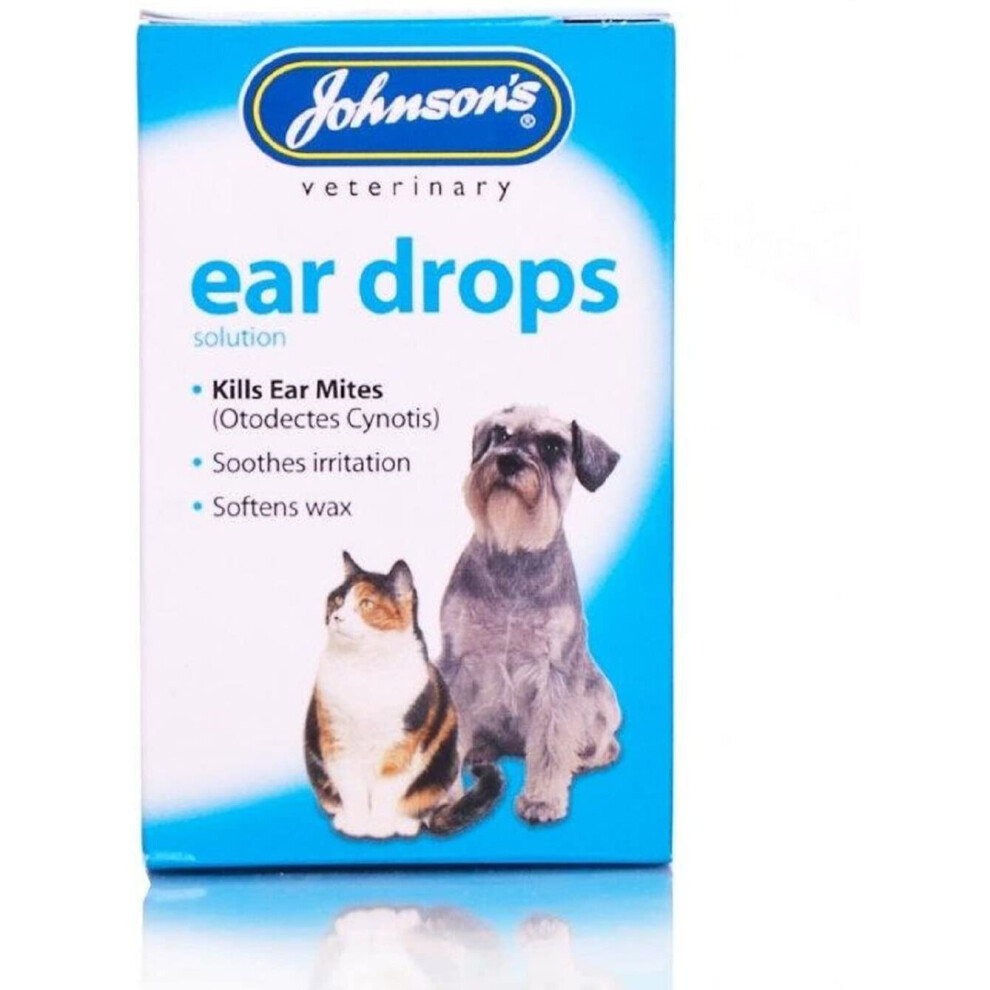 Johnsons Veterinary Products Ear Drops, clear