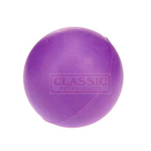 Purple Large Solid Strong Tough Hard Rubber Dog Treat Ball Fetch Toys