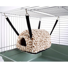 Cuddle Up Igloo Hammock for Ferret Chinchilla Rat Bed Toy House Cheetah Print