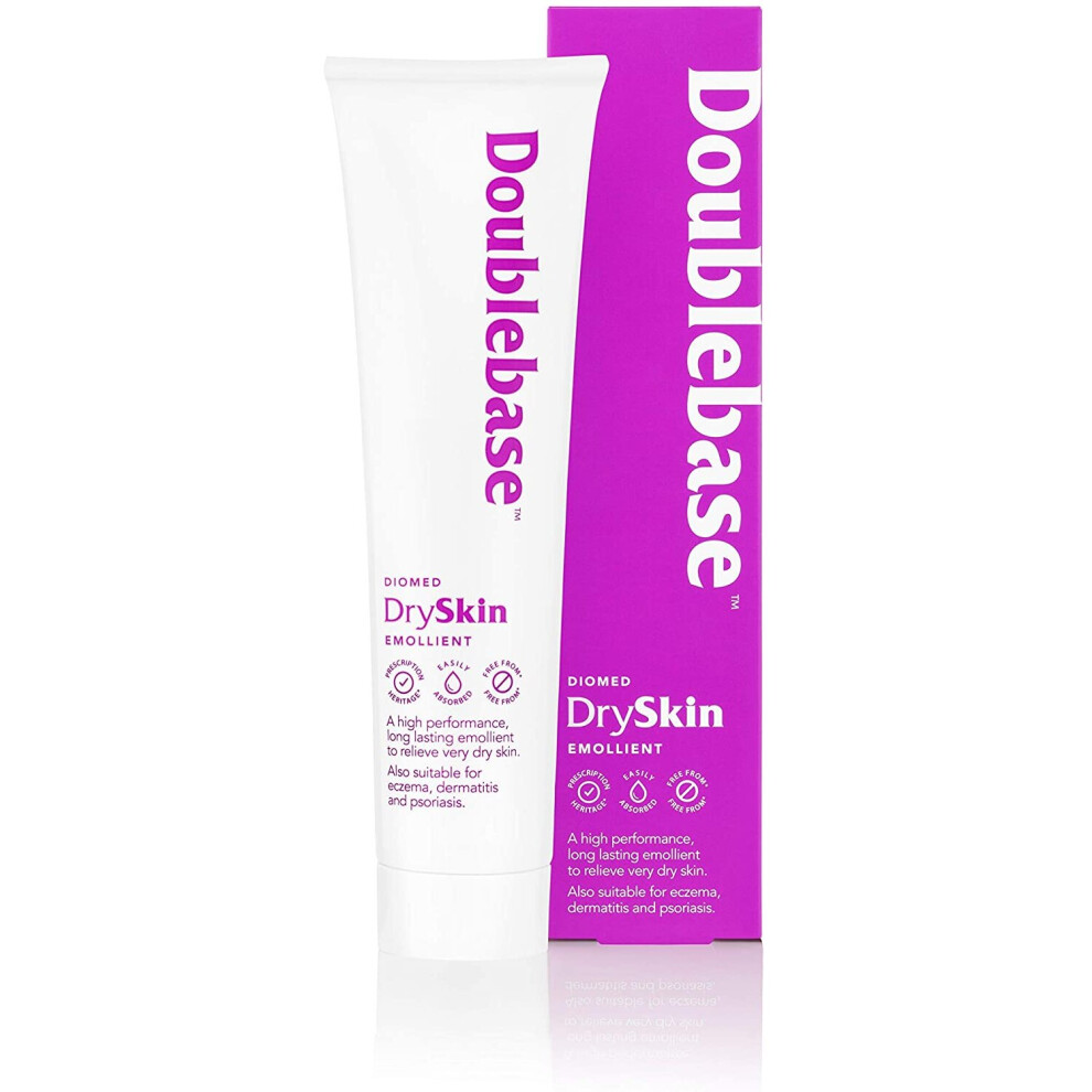 Doublebase Cream Diomed Dry Skin Emollient. Clinically Proven Moisturiser For Eczema, Psoriasis And Dermatitis Treatment. Body For Dry Skin
