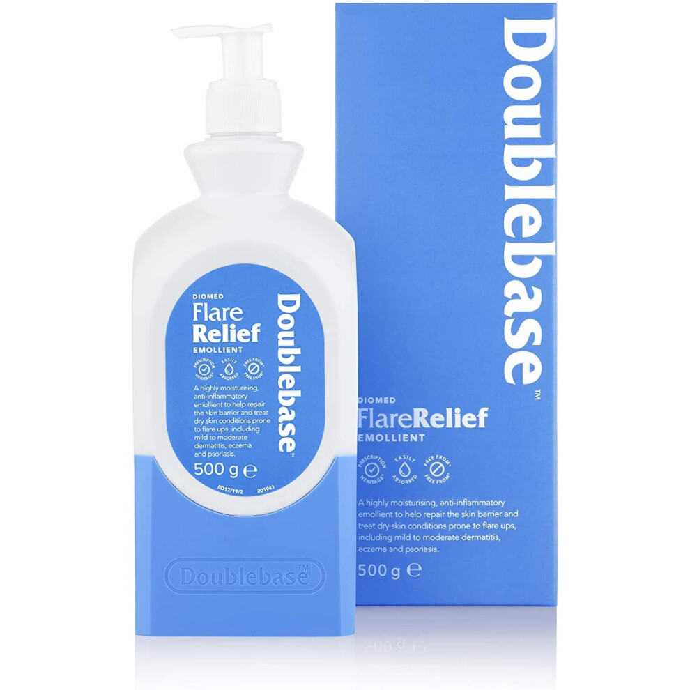 Doublebase Diomed Flare Relief Emollient. Moisturising, Soothing Cream. Treatment and Relief of Dry Skin Conditions such as Eczema, Psoriasi