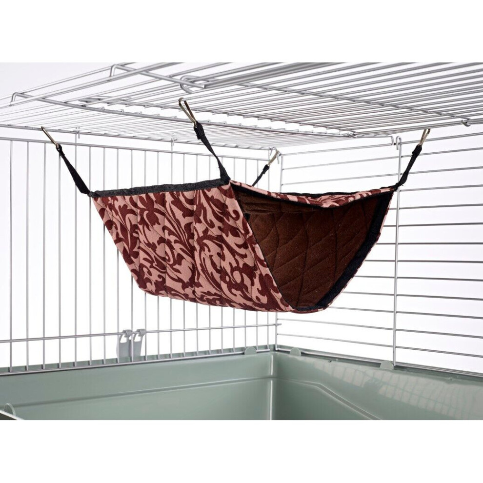 Giant Double Bunkbed Hammock for Ferret Chinchilla Rat Bed Toy House Damask