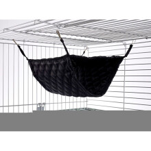 Giant Double Bunkbed Hammock for Ferret Chinchilla Bed Toy House Quilted Black