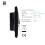 Trendi Switch Trendi 45 A Cooker Switch & Plug Socket Inc Neon Insert Matt Black 4