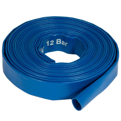 Pro-Kleen (10M) Layflat Blue Hose Pipe PVC Flood Drainage 1
