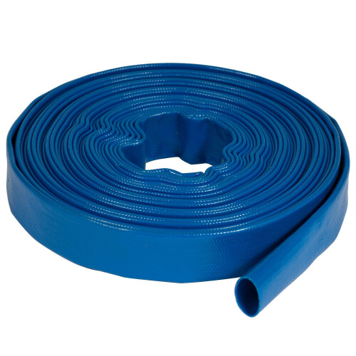 Pro-Kleen (15M) Layflat Blue Hose Pipe PVC Flood Drainage 1