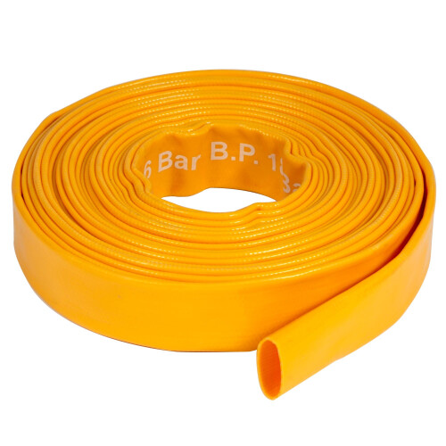 Pro-Kleen (10M) Heavy-Duty Layflat Yellow Hose Pipe PVC 1
