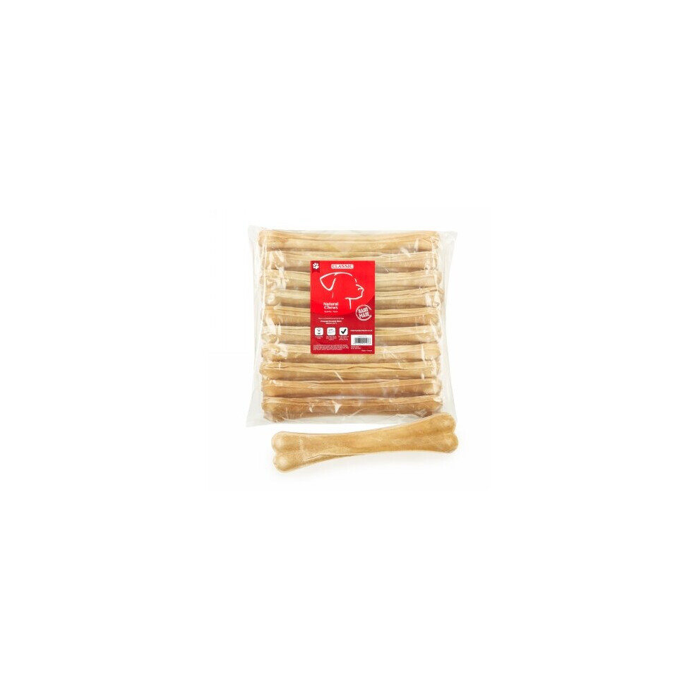 Pack of 10 Dog Chew Sticks Pressed Knuckle Bone - 305mm Treats