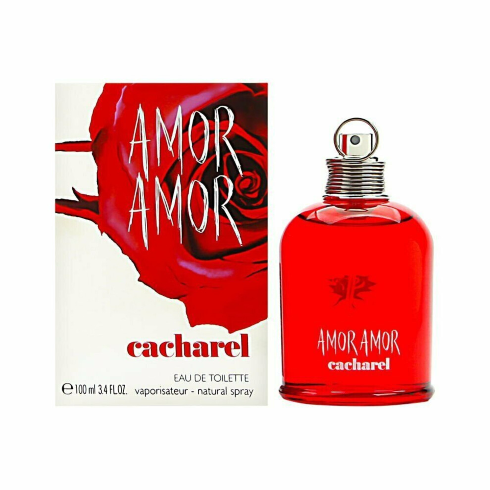 Amor Amor By Cacharel For Women. Eau De Toilette Spray 3.4 Oz.