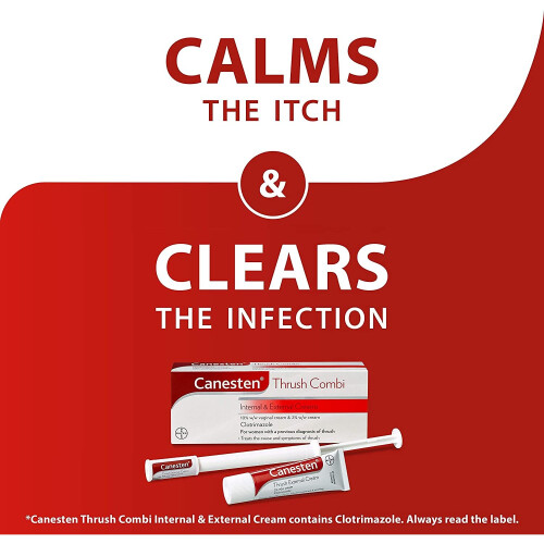 Canesten Thrush Combi: Internal & External Clotrimazole Creams – Complete Two-Step Thrush Treatment 2