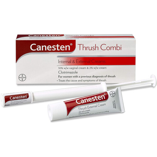 Canesten Thrush Combi: Internal & External Clotrimazole Creams – Complete Two-Step Thrush Treatment 1