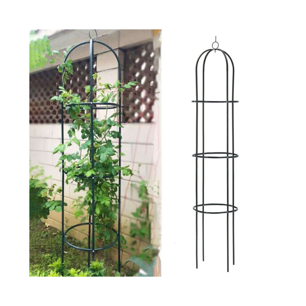 1.9m Outdoor Garden Metal Obelisk Climbing Plant Support Frame Trellis