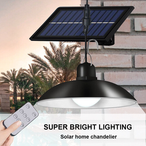 Solcelle-lys til udendørs og indendørs brug – Veranda/Skur belysning – Loftlampe 1