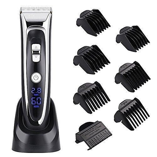 Hair Trimmer Electric Beard Trimmer with LCD Display black