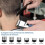 Hair Trimmer Electric Beard Trimmer with LCD Display blue 4