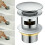 Pop Up Basin Waste Slotted Bathroom Sink Push Button Click Clack Plug Kit 1