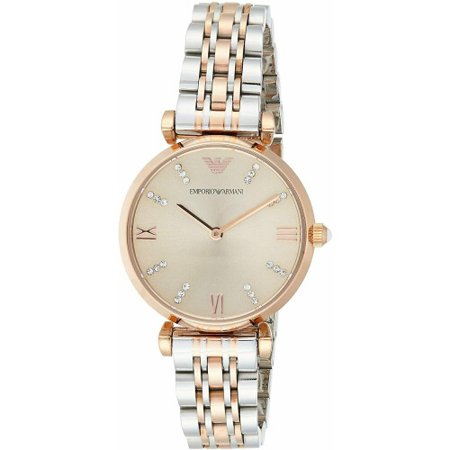 Emporio Armani Ladies Watch Rose Gold Gianni T Bar AR1840 on OnBuy