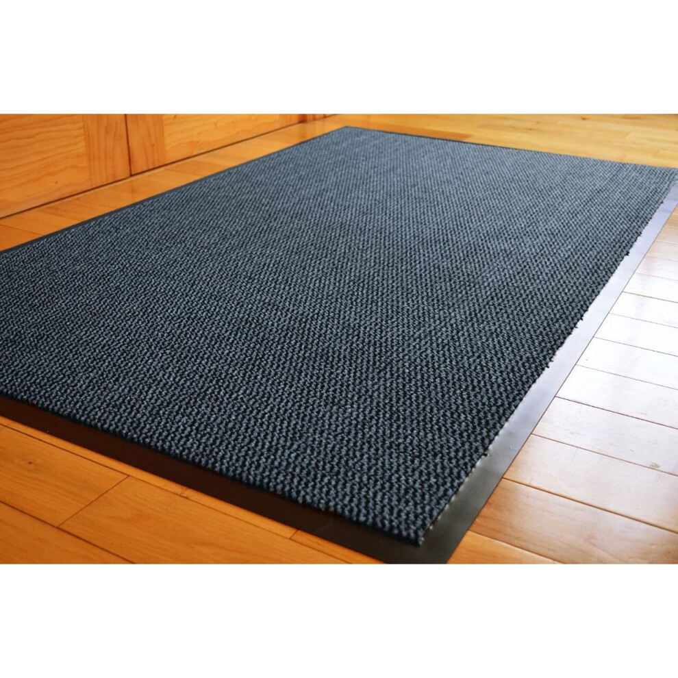 (Blue, 90cm x 200cm) Abaseen Indoor Heavy Duty Large Non Slip Doormats