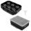 Vinsani 2 Pack Ice Cube Tray Easy-Release Silicone  Ice Mould - Black 1