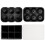 Vinsani 2 Pack Ice Cube Tray Easy-Release Silicone  Ice Mould - Black 9