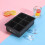 Vinsani 2 Pack Ice Cube Tray Easy-Release Silicone  Ice Mould - Black 10