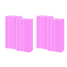 (Pink, Pack of 24) 48x Face Washcloths Flannels Soft Cotton Face cloths