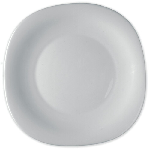 Bormioli Parma 18pc Square Dinner Service Set Opal Glass Dinnerware 2