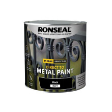 Ronseal Direct to Metal Paint Black Matt 2.5L - 39214
