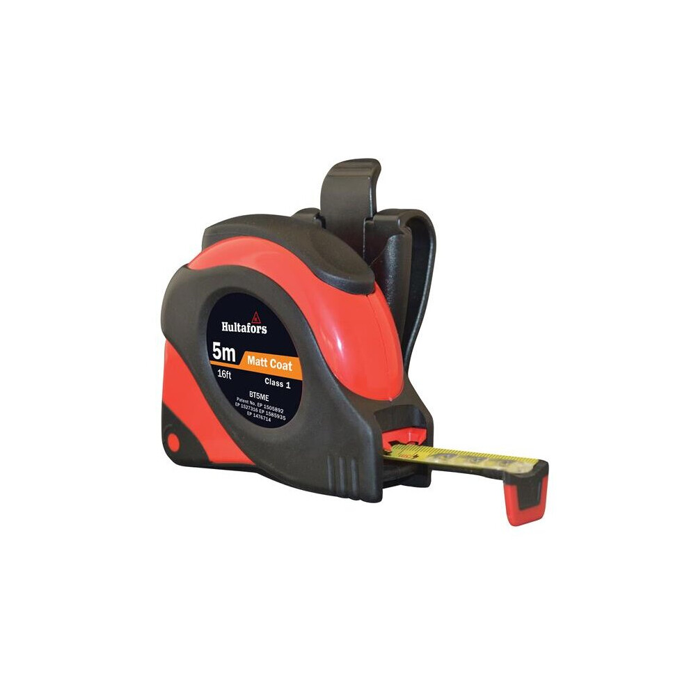Hultafors Grey | Big T Tape | Dual Scale Graduations | 5M/16Ft X 19Mm | Bt5me | Clear-View End-Hook Allows Measurements To Be Read Right Up To The Tip For Improved Accuracy. - Image 6