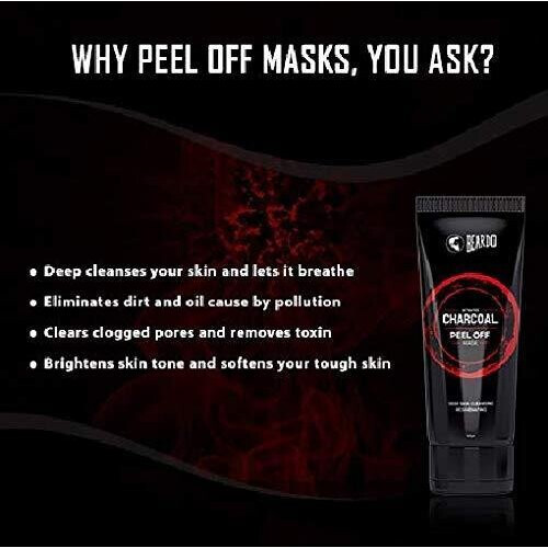 Beardo Activated Charcoal Peel Off Mask, 100g 1