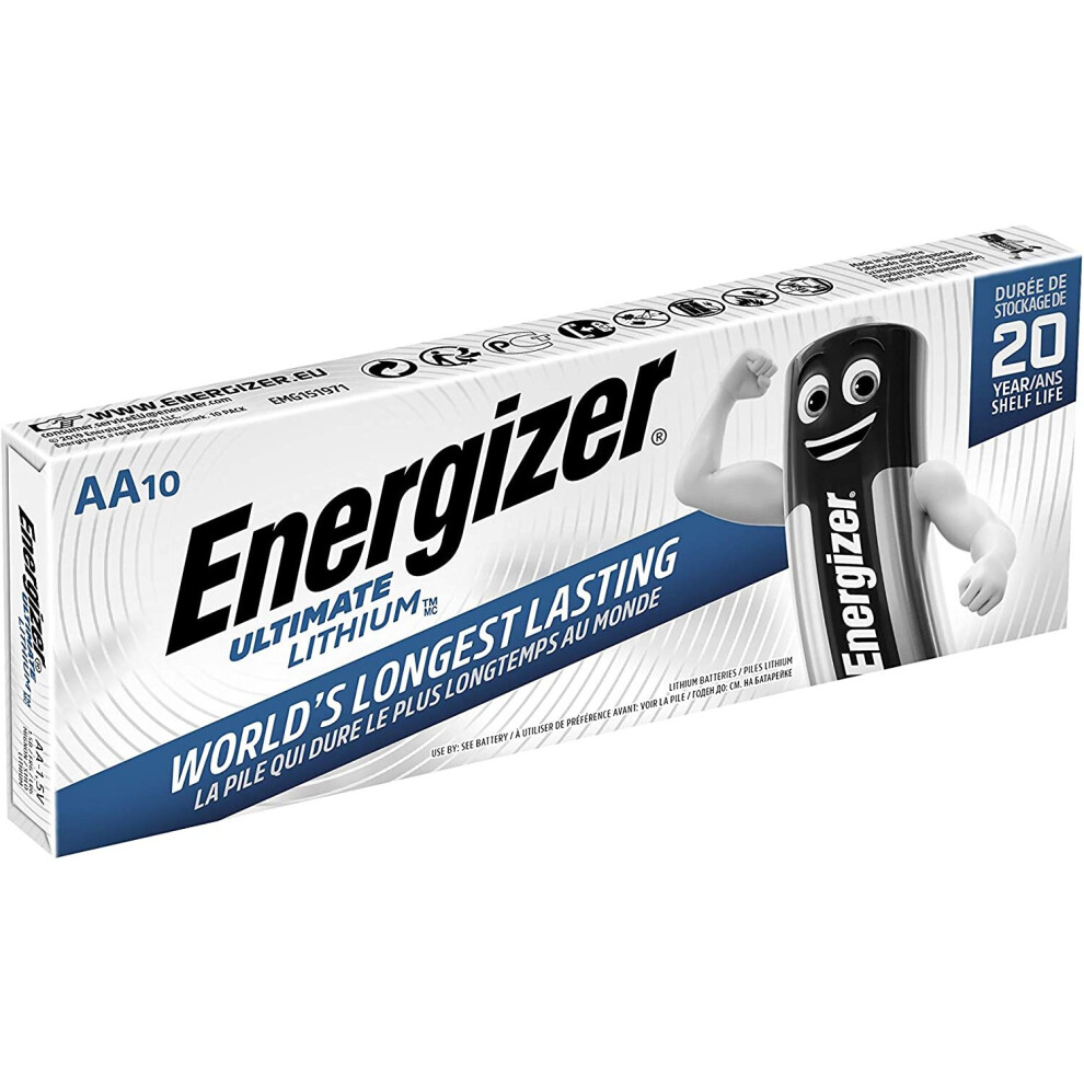 Energizer 634352 AA Ultimate Lithium Battery (Pack of 10)