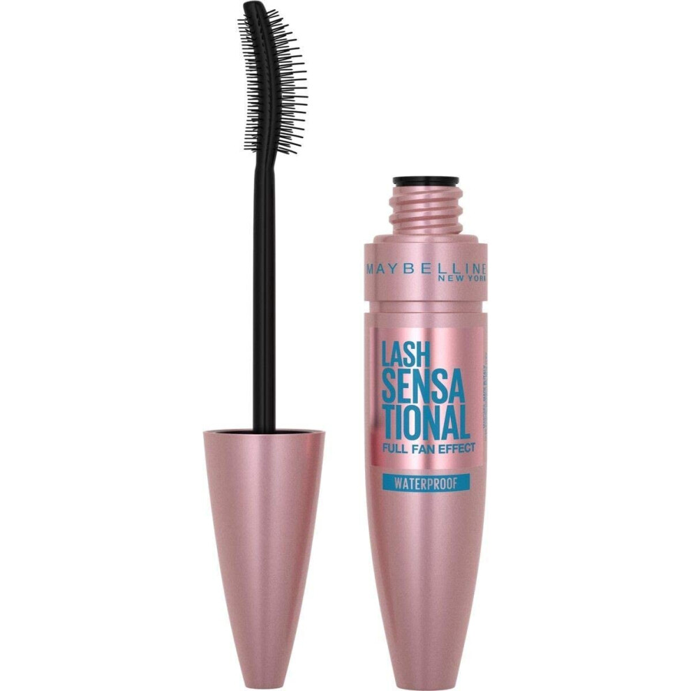 Maybelline Mascara, Lash Sensational Volumizing and Thickening Waterproof Mascara, Black