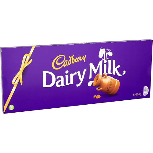 Cadbury Dairy Milk Chocolate Gift Bar 850g Extra Large Creamy Milk Chocolate for Sharing